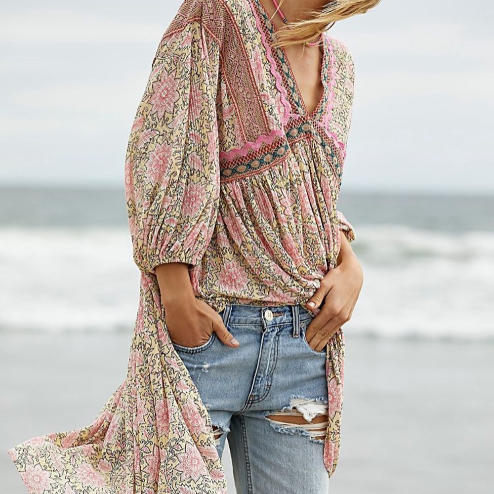 Free People Moon Child Maxi Top